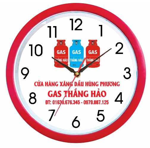 in logo lên đồng hồ treo tường tại Nghệ An